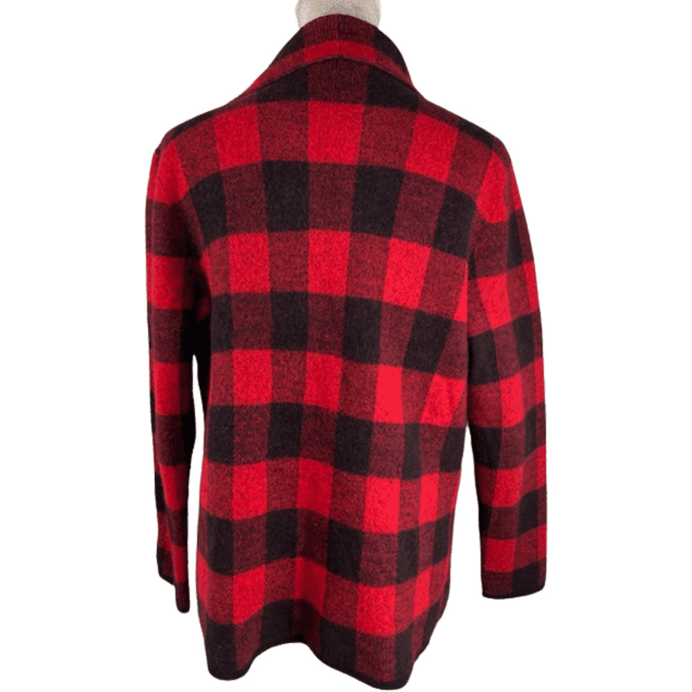 Ralph Lauren women's red/black plaid cardigan size XXL - Picture 2 of 3